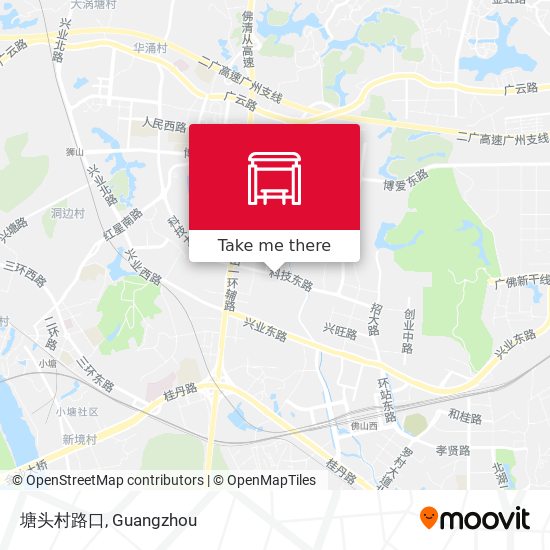 塘头村路口 map