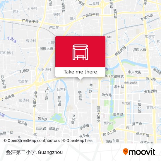 叠滘第二小学 map