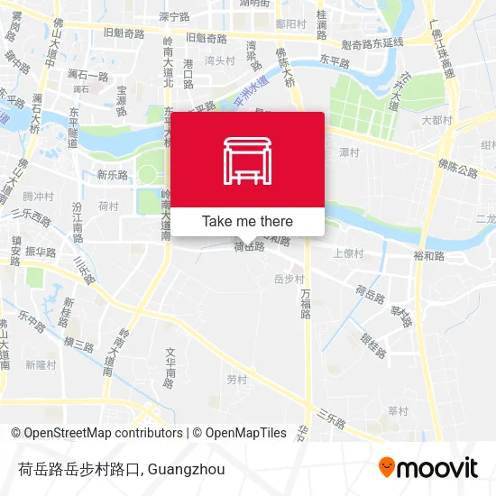 荷岳路岳步村路口 map