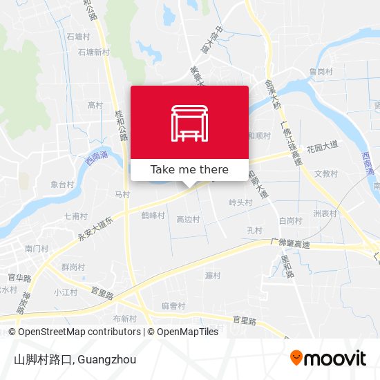 山脚村路口 map