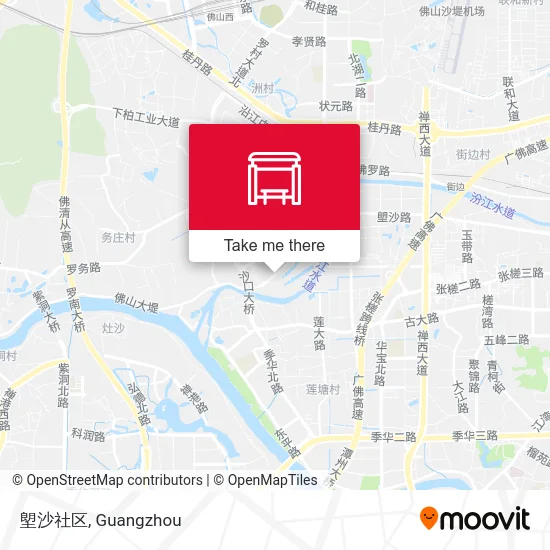 塱沙社区 map