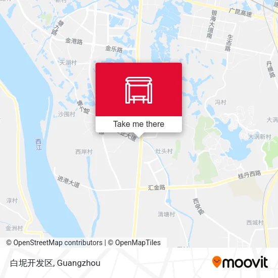 白坭开发区 map