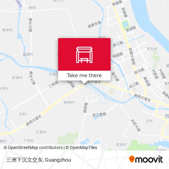 三洲下沉立交东 map