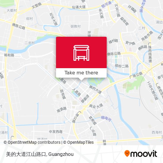 美的大道江山路口 map