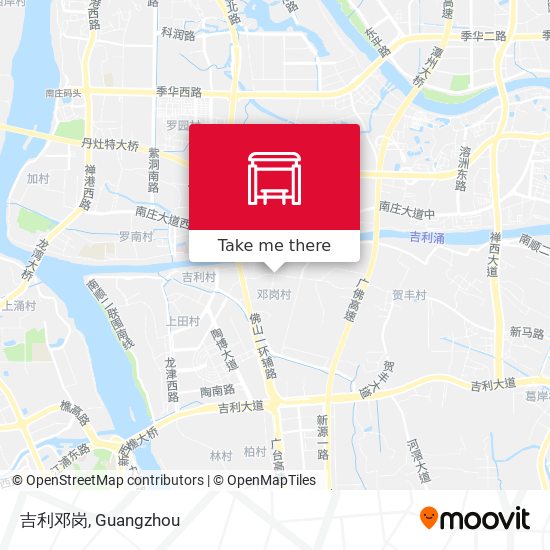 吉利邓岗 map