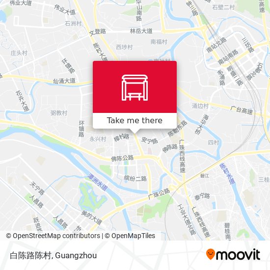 白陈路陈村 map
