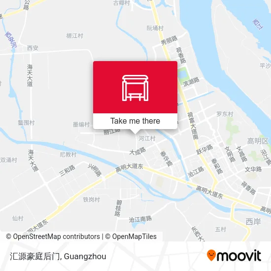 汇源豪庭后门 map