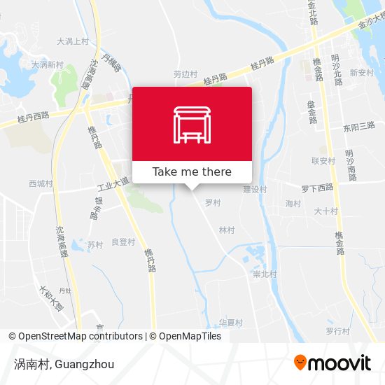 涡南村 map