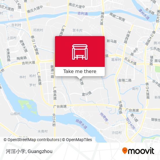 河滘小学 map