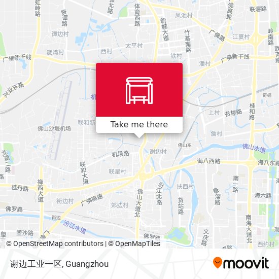 谢边工业一区 map