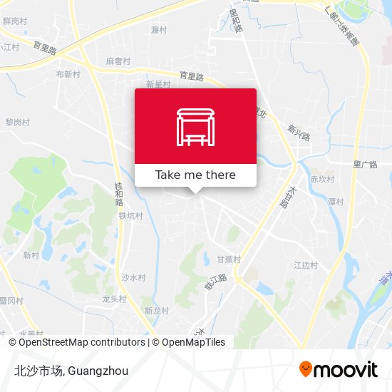 北沙市场 map