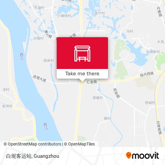 白坭客运站 map