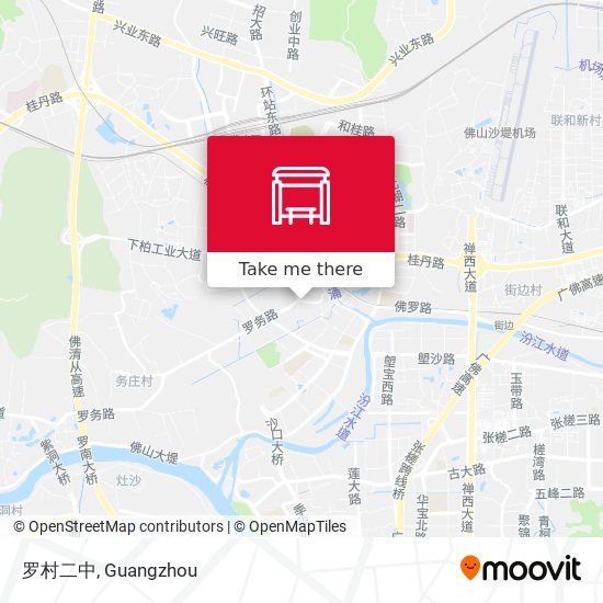 罗村二中 map