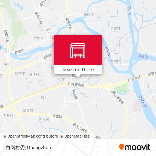 白岗村委 map