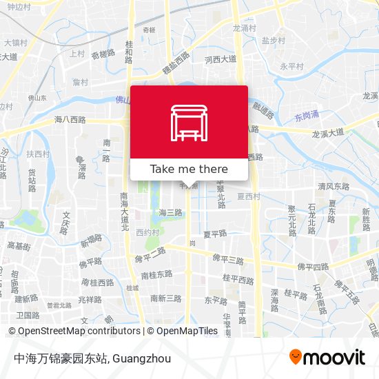 中海万锦豪园东站 map
