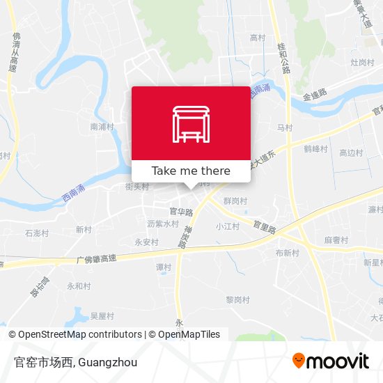 官窑市场西 map