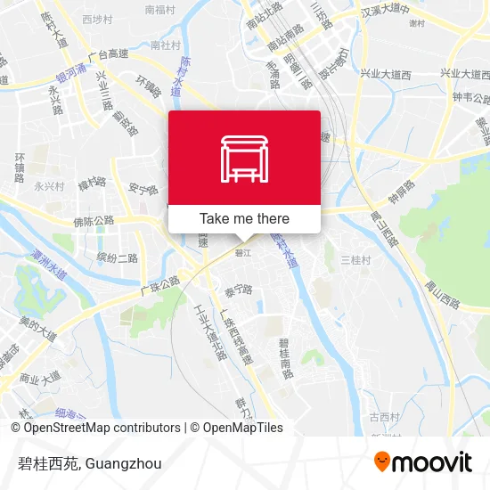 碧桂西苑 map