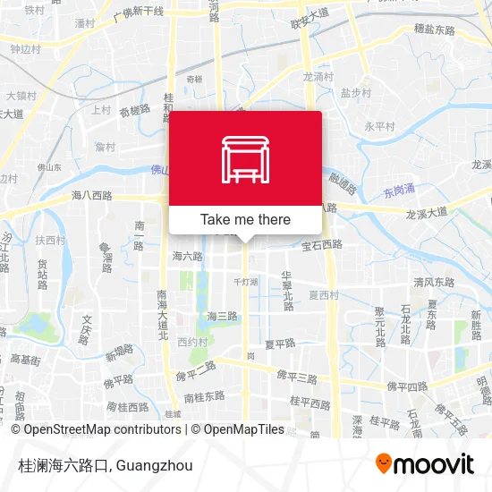 桂澜海六路口 map