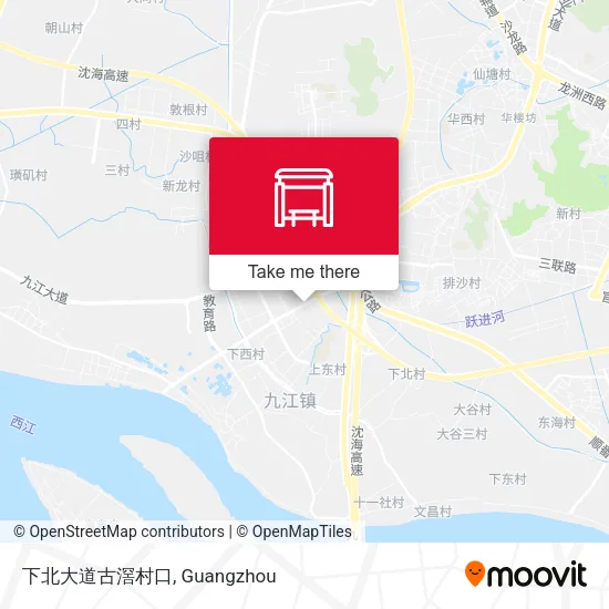 下北大道古滘村口 map