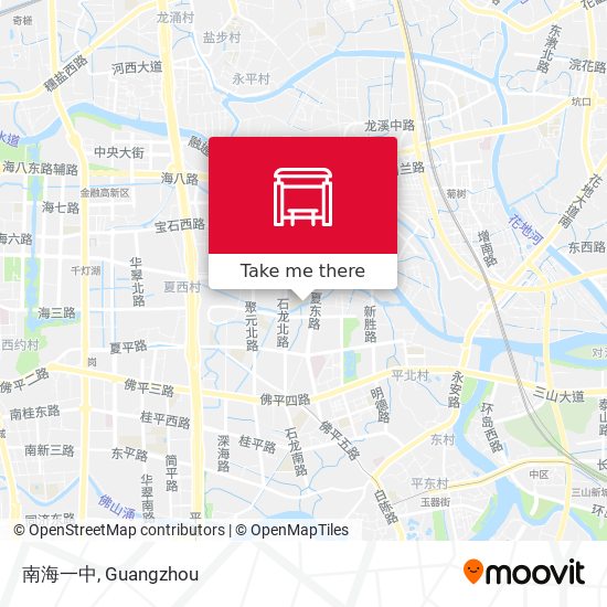 南海一中 map