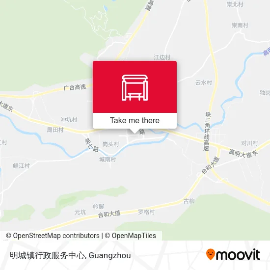明城镇行政服务中心 map