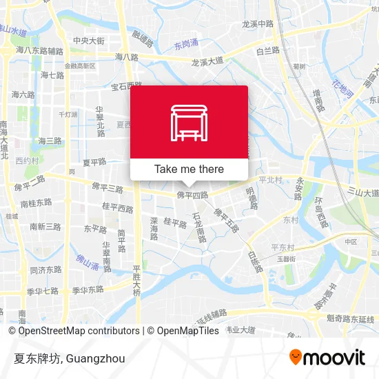 夏东牌坊 map
