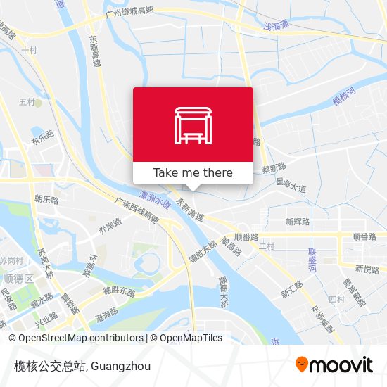 榄核公交总站 map