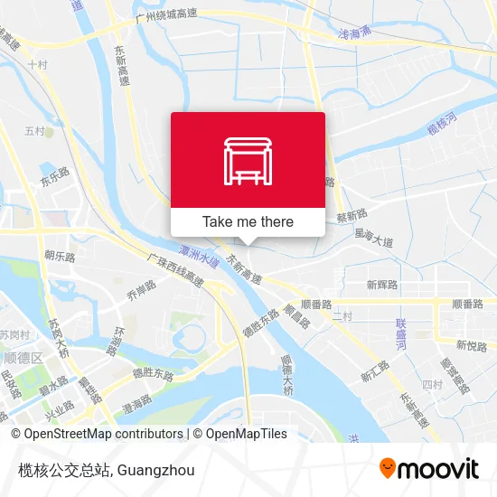 榄核公交总站 map