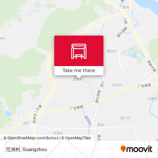 范洲村 map
