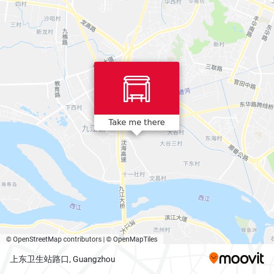 上东卫生站路口 map