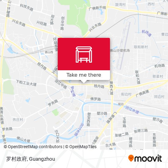 罗村政府 map