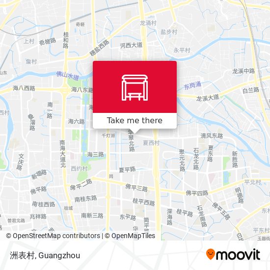 洲表村 map
