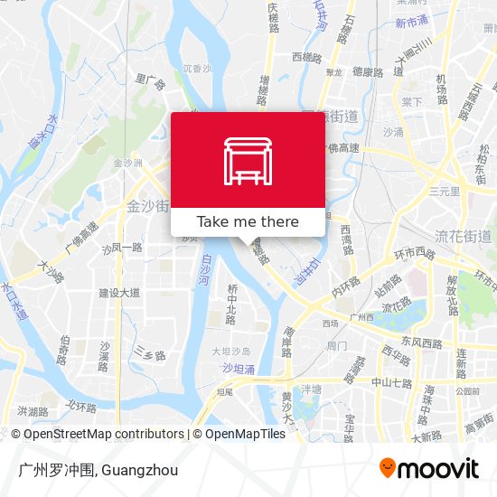 广州罗冲围 map