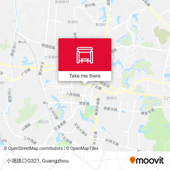 小塘路口G321 map