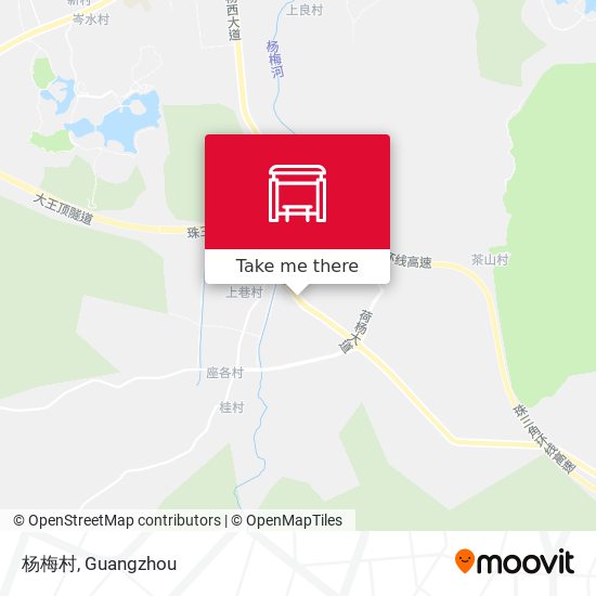 杨梅村 map