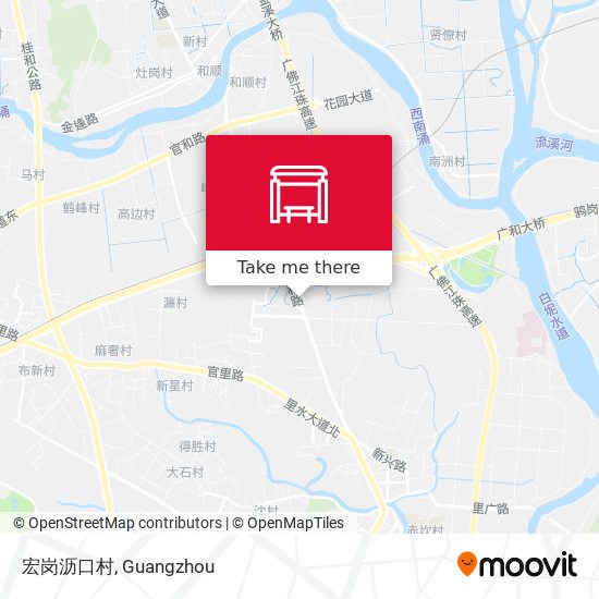 宏岗沥口村 map