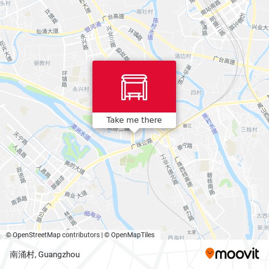 南涌村 map