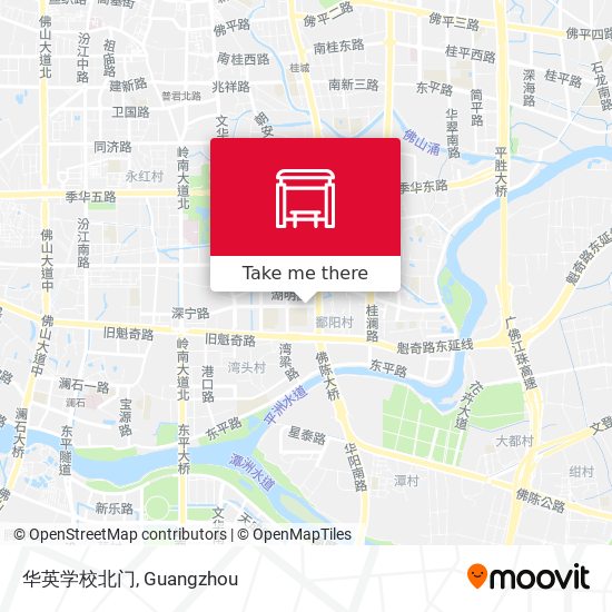 华英学校北门 map