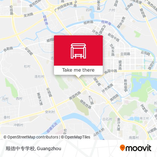 顺德中专学校 map