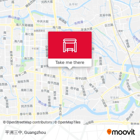 平洲三中 map