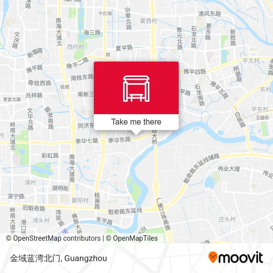 金域蓝湾北门 map