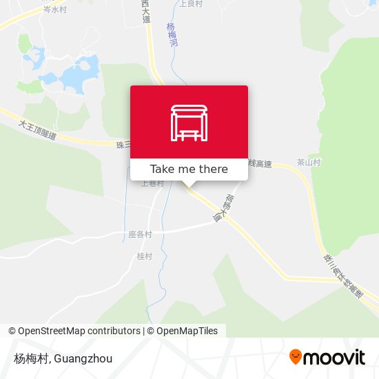 杨梅村 map