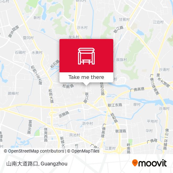 山南大道路口 map