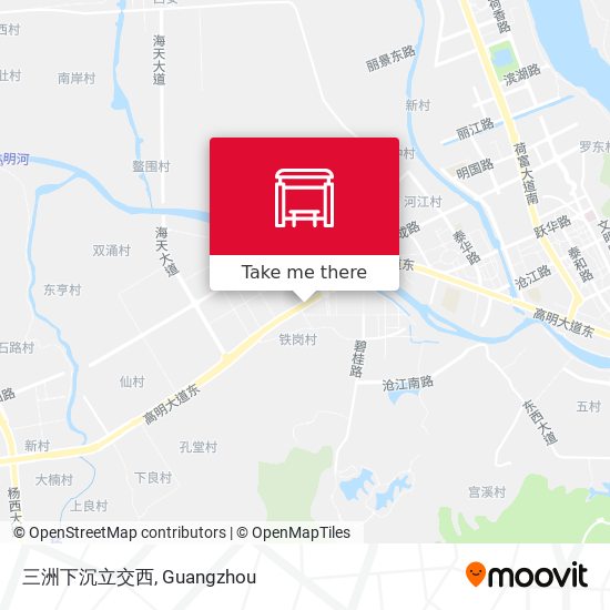 三洲下沉立交西 map