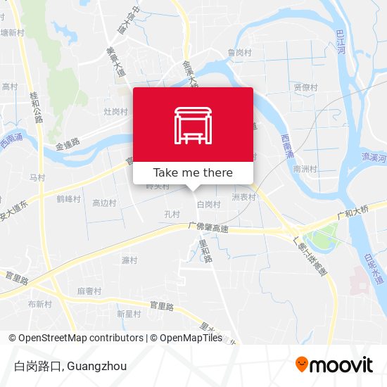 白岗路口 map