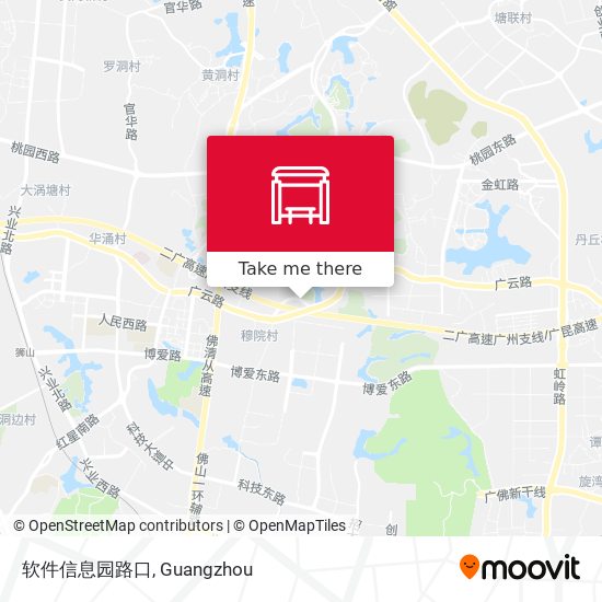 软件信息园路口 map