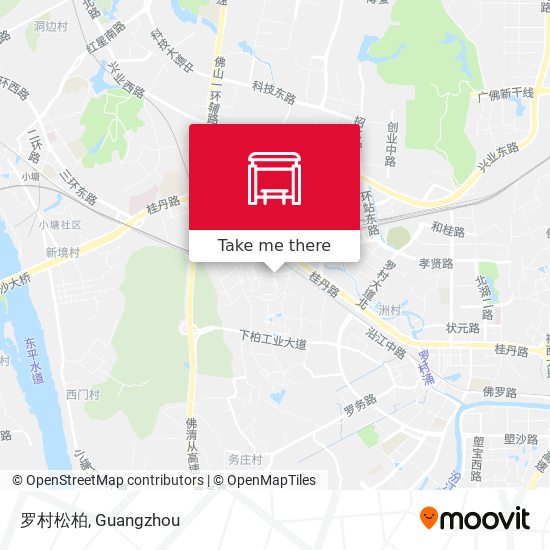 罗村松柏 map