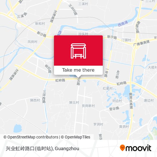 兴业虹岭路口(临时站) map