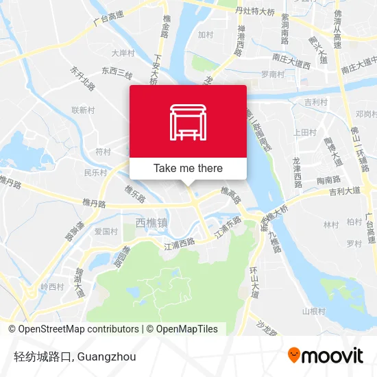 轻纺城路口 map