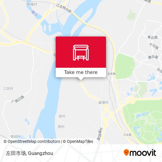 左田市场 map